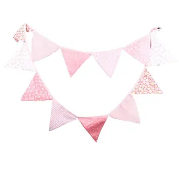 Creative 12 Flags 3.2m Pink Cotton Fabric Bunting Pennant Flag Banner Garland Wedding/Birthday/Baby Show Party Decoration Hot
Creative 12 Flags 3.2m Pink Cotton Fabric Bunting Pennant Flag Banner Garland Wedding/Birthday/Baby Show Party Decoration Hot