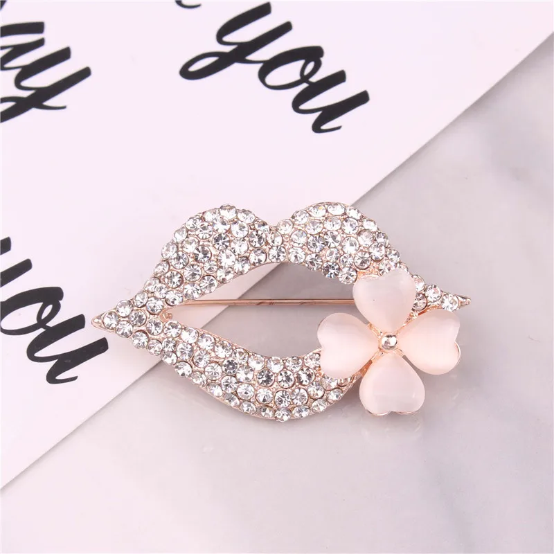 TODOX Brooches Fashion Zinc Alloy crystal exquisite flower cartoon sexy lips pins garment accessory wedding gifts for girl man
TODOX Brooches Fashion Zinc Alloy crystal exquisite flower cartoon sexy lips pins garment accessory wedding gifts for girl man