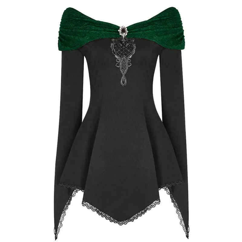 Autumn Gothic Casual Vintage Black Gothic Women Mini Dresses Plus Size Party Off Shoulder Flare Sleeve Lace Print Female Dress
Autumn Gothic Casual Vintage Black Gothic Women Mini Dresses Plus Size Party Off Shoulder Flare Sleeve Lace Print Female Dress