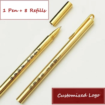 Vintage Brass Gel Pen Customized Logo Business Metal Pen Office Copper Writing Pen Personalized Gift Creative Birthday Gifts
Vintage Brass Gel Pen Customized Logo Business Metal Pen Office Copper Writing Pen Personalized Gift Creative Birthday Gifts