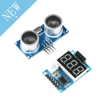 1lot HC-SR04 Ultrasonic Module Distance Measuring Transducer Sensor Detector Ranging Module with Digital Display Control Board
1lot HC-SR04 Ultrasonic Module Distance Measuring Transducer Sensor Detector Ranging Module with Digital Display Control Board