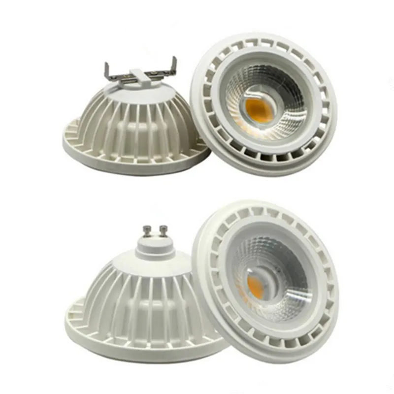 

Free Shipping AR111 15W LED COB Downlight Dimmable G53 GU10 Base Lamp Spotlight DC12V AC110-240V AR111 LED Bulb Lights