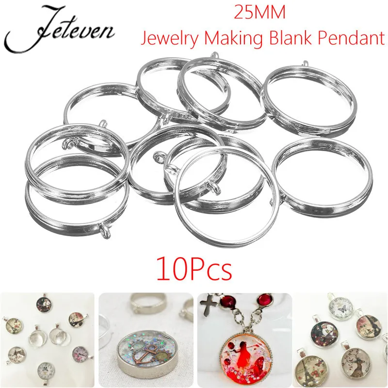 10pcs 25MM Round Pendant Blank Tray Base Zinc Alloy Silver Open Back Bezel Setting For Resin Earrings Necklace Jewelry Making
10pcs 25MM Round Pendant Blank Tray Base Zinc Alloy Silver Open Back Bezel Setting For Resin Earrings Necklace Jewelry Making