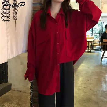 Hzirip New Style 2019 Spring Summer Red Sweet Fresh Free High Quality Solid Casual All-Match Loose Long Sleeves Cardigans Shirts
Hzirip New Style 2019 Spring Summer Red Sweet Fresh Free High Quality Solid Casual All-Match Loose Long Sleeves Cardigans Shirts