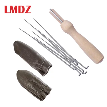 LMDZ 34Pcs Felt Pocked Needles Set 3 Sizes Felting Needles Wool DIY Craft Felt Tools with Wood Handle and Leather Finger Cots
LMDZ 34Pcs Felt Pocked Needles Set 3 Sizes Felting Needles Wool DIY Craft Felt Tools with Wood Handle and Leather Finger Cots