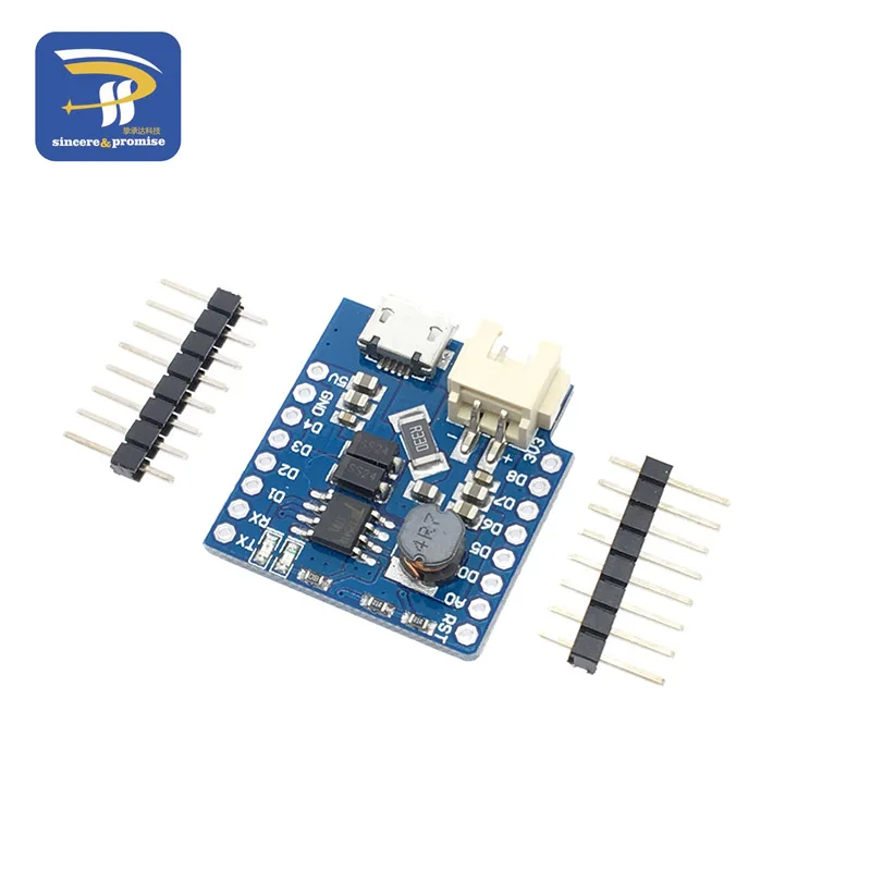 D1 Mini Battery Shield for Wemos USB Single Lithium Battery Charging Boost Module With Pins LED Indicator 5V DC Free Shipping
D1 Mini Battery Shield for Wemos USB Single Lithium Battery Charging Boost Module With Pins LED Indicator 5V DC Free Shipping