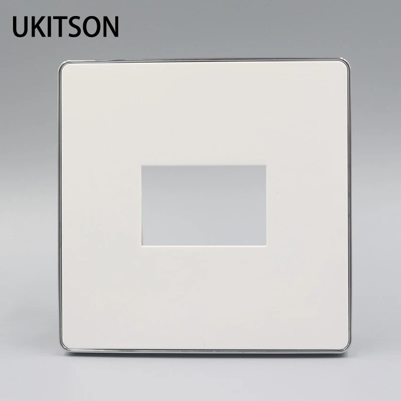 White Color Blank Wall Panel Fit 1 Module Socket Wall Outlet With Silver Boundary
White Color Blank Wall Panel Fit 1 Module Socket Wall Outlet With Silver Boundary