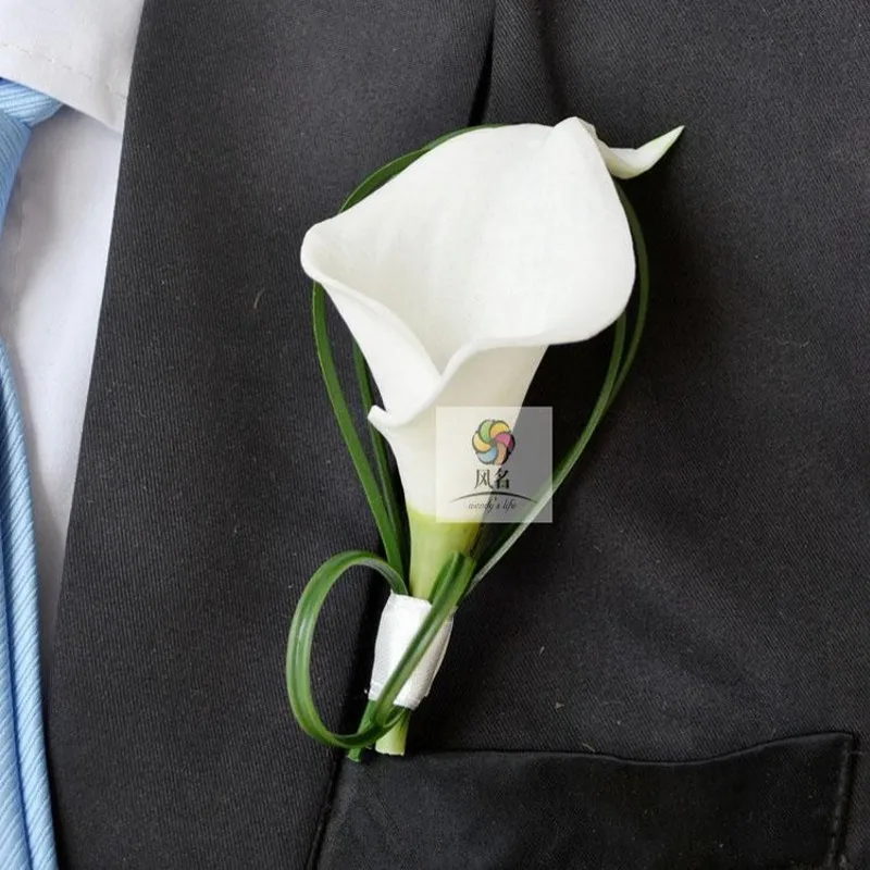 Hand Made White Calla Lily Flower Corsage Groom Groomsman Wedding Party Man Boutonniere Pin Brooch Decoration
Hand Made White Calla Lily Flower Corsage Groom Groomsman Wedding Party Man Boutonniere Pin Brooch Decoration