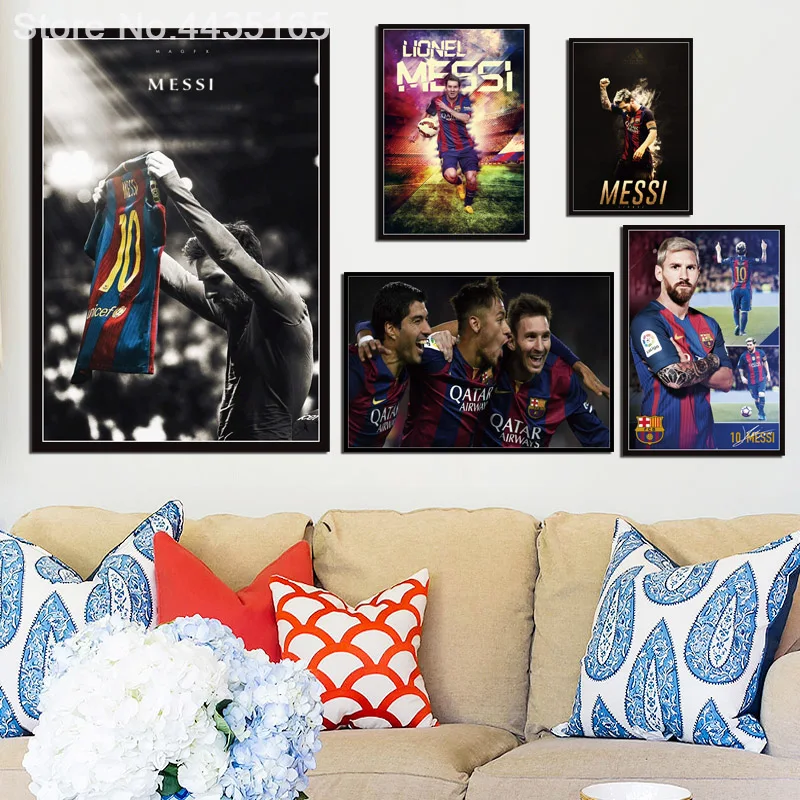 Super Football Player Messi custom print Canvas Painting Wall Art poster Room Decor home decoration Soccer leo messi Posters
Super Football Player Messi custom print Canvas Painting Wall Art poster Room Decor home decoration Soccer leo messi Posters