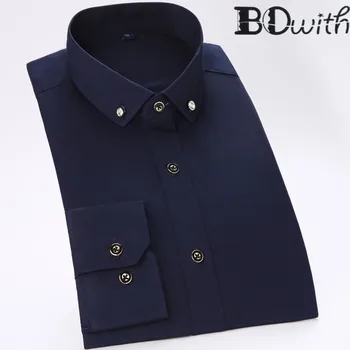Navy Men Shirt 100% Cotton Long Sleeved Shirt Slim Fit Male Social Business Dress Work Men Business Shirts Formal 4XL
Navy Men Shirt 100% Cotton Long Sleeved Shirt Slim Fit Male Social Business Dress Work Men Business Shirts Formal 4XL