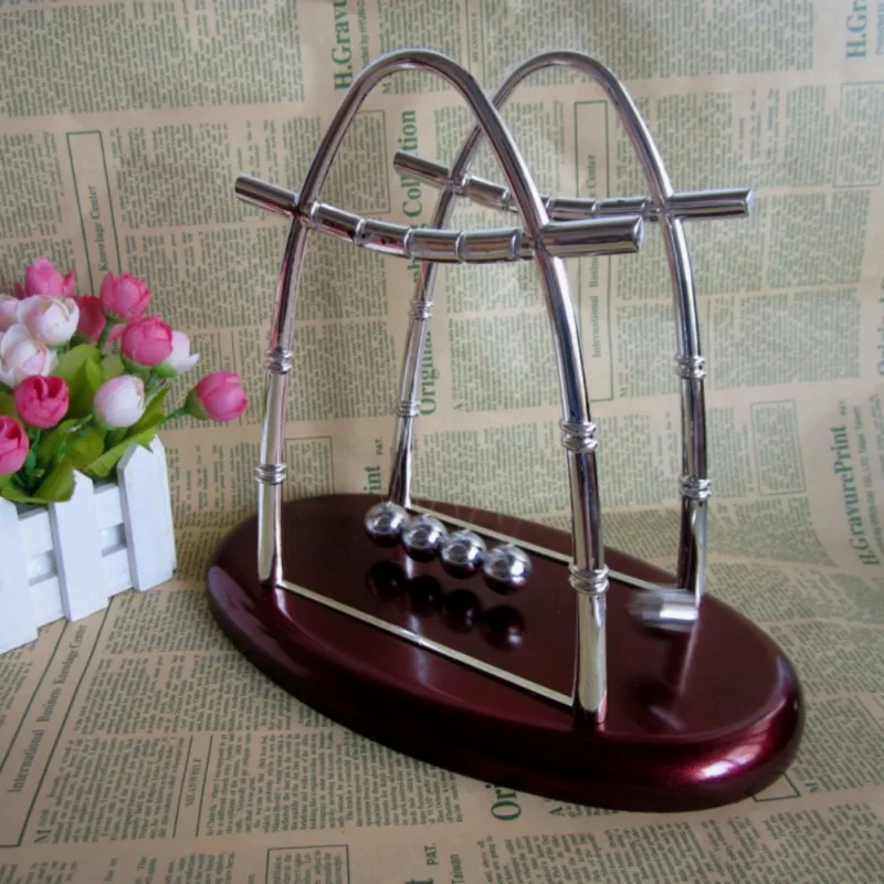 Useful Sailing Type Newtons Cradle Steel Balance Ball Physics Science Pendulum Metal Craft Educational Toy Home Desk Decoration
Useful Sailing Type Newtons Cradle Steel Balance Ball Physics Science Pendulum Metal Craft Educational Toy Home Desk Decoration