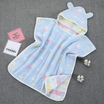 4-layer of gauze baby bath towel wearing cap cloak no fluorescent agent pure cotton gauze children bath towel
4-layer of gauze baby bath towel wearing cap cloak no fluorescent agent pure cotton gauze children bath towel