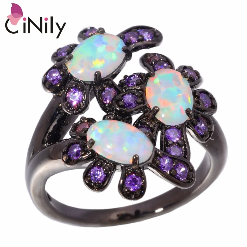 Nrew ! Elegant & Fashion & Luxury & Wholesale For Women Jewelry White Fire Opal & Amethyst Black Gold Ring Size 6 7 8 OJ8113
Nrew ! Elegant & Fashion & Luxury & Wholesale For Women Jewelry White Fire Opal & Amethyst Black Gold Ring Size 6 7 8 OJ8113