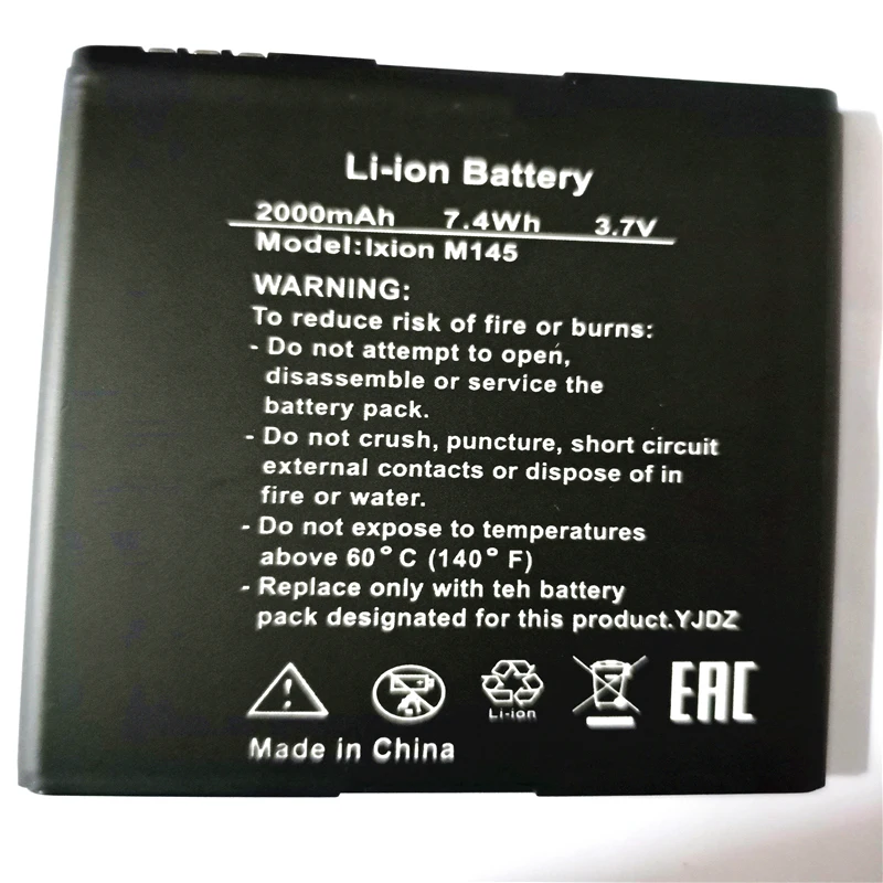2000mAh High Quality Ixion M145 cell phone Battery For DEXP Ixion M145 with phone stander for gift
2000mAh High Quality Ixion M145 cell phone Battery For DEXP Ixion M145 with phone stander for gift