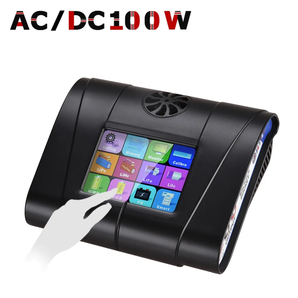 3.2" Color LCD Touch Screen 100W 10A RC Balance Charger For Lion/LiPo/LiFe/LiHv Battery HTRC HT100 AC/DC Black
3.2" Color LCD Touch Screen 100W 10A RC Balance Charger For Lion/LiPo/LiFe/LiHv Battery HTRC HT100 AC/DC Black
