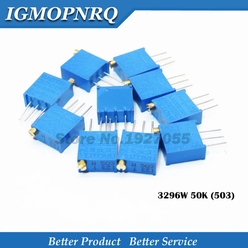 10pcs 3296W-1-503LF 3296W 50K ohm 503 3296W-1-503 3296W-503 W503 new Fine-tuning potentiometer
10pcs 3296W-1-503LF 3296W 50K ohm 503 3296W-1-503 3296W-503 W503 new Fine-tuning potentiometer