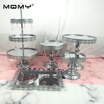 5 PCS / Set Acrylic Mirror Wedding 1, 3 Tier Cupcake Display White Silver Metal Cake Stand 
5 PCS / Set Acrylic Mirror Wedding 1, 3 Tier Cupcake Display White Silver Metal Cake Stand