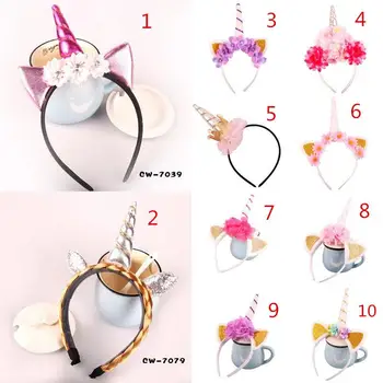10pcs/lot Baby Unicorn Party Hairband Children Birthday Party Flower Hair Clasp Cosplay Crown Kids Cute Lovely Headband Cat Ear
10pcs/lot Baby Unicorn Party Hairband Children Birthday Party Flower Hair Clasp Cosplay Crown Kids Cute Lovely Headband Cat Ear