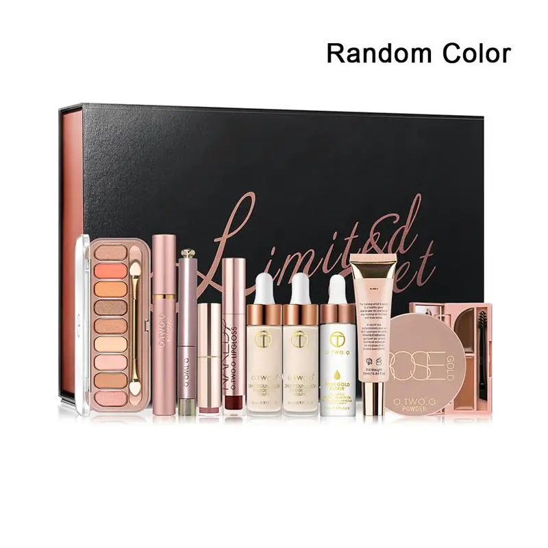 O.TWO.O 11pcs/Kit Makup Matte Eyeshadow Lipstick Foundation Concealer Eyebrow Pencil Eyeliner Set Beauty Makeup Cosmetic Kit
O.TWO.O 11pcs/Kit Makup Matte Eyeshadow Lipstick Foundation Concealer Eyebrow Pencil Eyeliner Set Beauty Makeup Cosmetic Kit