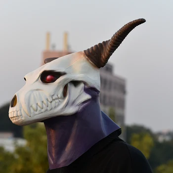 Anime Ancient Magus' Bride Elias Ainsworth Magic make bride Halloween Cosplay Demon Ghost Skull Full Head Latex Mask
Anime Ancient Magus' Bride Elias Ainsworth Magic make bride Halloween Cosplay Demon Ghost Skull Full Head Latex Mask
