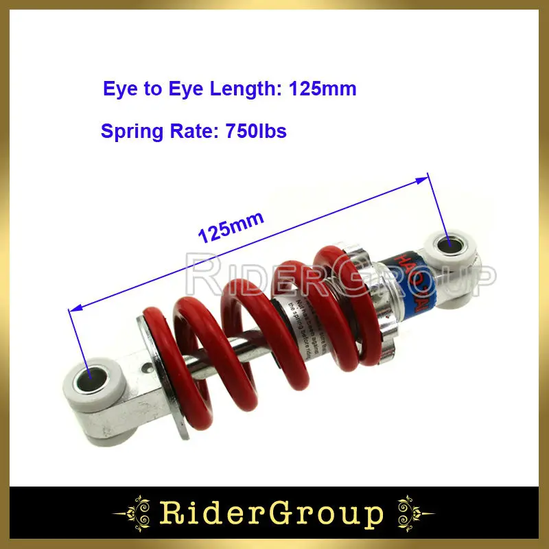 125mm 750lbs Shock Suspension For 2 Stroke 33cc 43cc 47cc 49cc Mini Moto Kids Quad ATV Pocket Dirt Bike Minimoto Goped Scooter
125mm 750lbs Shock Suspension For 2 Stroke 33cc 43cc 47cc 49cc Mini Moto Kids Quad ATV Pocket Dirt Bike Minimoto Goped Scooter