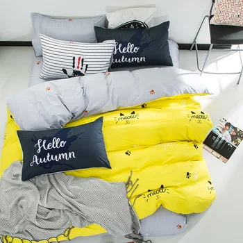 yeeKin Fashion Lemon Color Queen Size Bed Sheet ,100% Cotton Twin Size Flat Fitted Bed Sheet Summer Bedspreads Sheet Sets 3/4pc
yeeKin Fashion Lemon Color Queen Size Bed Sheet ,100% Cotton Twin Size Flat Fitted Bed Sheet Summer Bedspreads Sheet Sets 3/4pc