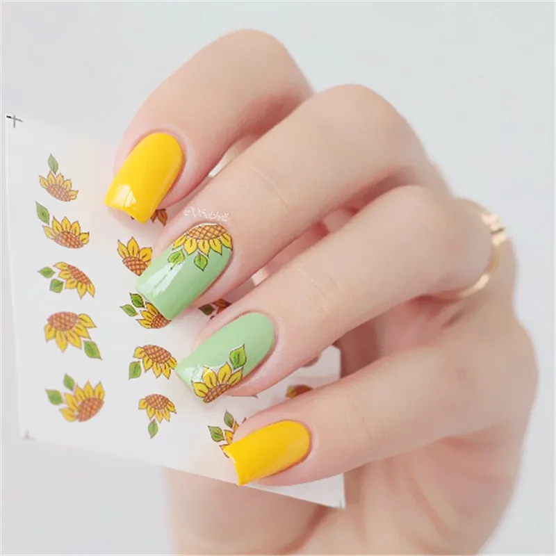 1Pc Nail Sticker Water Decals Transfer Sticker Sunflower Butterfly Flower Feather Pattern
1Pc Nail Sticker Water Decals Transfer Sticker Sunflower Butterfly Flower Feather Pattern