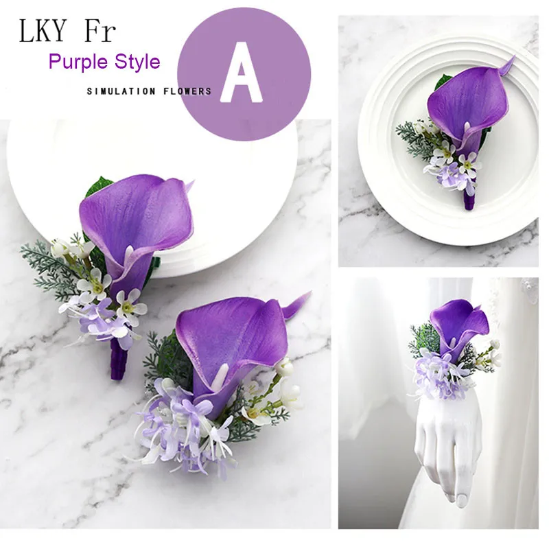LKY Fr Boutonniere Corsage Pins Wrist Corsage Bracelet Bridesmaid Flowers Purple Roses Wedding Groom Boutonniere Buttonhole Prom
LKY Fr Boutonniere Corsage Pins Wrist Corsage Bracelet Bridesmaid Flowers Purple Roses Wedding Groom Boutonniere Buttonhole Prom