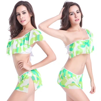 Push Up Bikini Set Green Floral Single Shoulder Women Swimwear Sexy Swimsuit Plus Size
Push Up Bikini Set Green Floral Single Shoulder Women Swimwear Sexy Swimsuit Plus Size