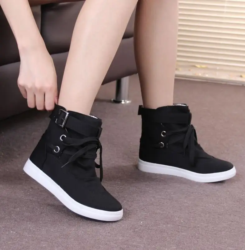 2018 autumn college wind high canvas shoes female students casual breathable women's shoes
2018 autumn college wind high canvas shoes female students casual breathable women's shoes