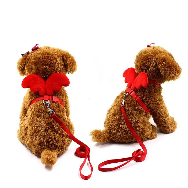 Cute Fashion Angel Wings Dog Leash Pet Collars Set Puppy Harnesses Dog Traction Rope Adjustable Leash Pet Accessories
Cute Fashion Angel Wings Dog Leash Pet Collars Set Puppy Harnesses Dog Traction Rope Adjustable Leash Pet Accessories
