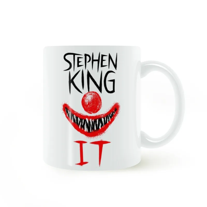 11oz IT Movie Stephen King Print Joker Funny Mug Coffee Milk Ceramic Cup Creative DIY Gifts Home Decor Mugs
11oz IT Movie Stephen King Print Joker Funny Mug Coffee Milk Ceramic Cup Creative DIY Gifts Home Decor Mugs