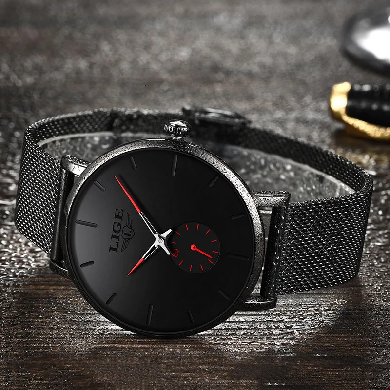 LIGE2019 NEW Men's Watch Analog Quartz Watch Men Sports Waterproof stainless steel Shockproof Clock Men's elegant watch
LIGE2019 NEW Men's Watch Analog Quartz Watch Men Sports Waterproof stainless steel Shockproof Clock Men's elegant watch