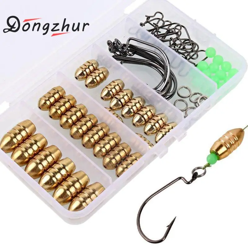 Fishing Sinkers Set Brass Sinker Weights Jig Hook Swivel Ring Connector with Box Thread Brass Bullet Fishing Bead Ring Swivel
Fishing Sinkers Set Brass Sinker Weights Jig Hook Swivel Ring Connector with Box Thread Brass Bullet Fishing Bead Ring Swivel