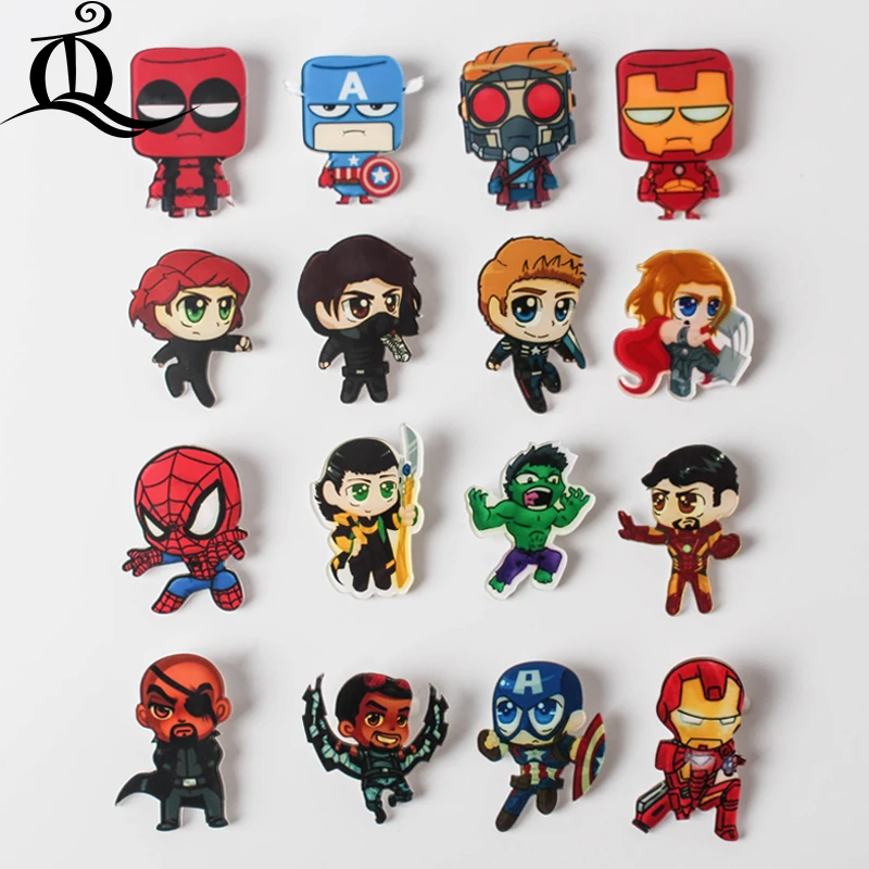 1PCS Marvel's The Avengers cartoon badge icons on backpacks acrylic badge Cartoon Pin Badges For Clothes Decoration Badge Z54
1PCS Marvel's The Avengers cartoon badge icons on backpacks acrylic badge Cartoon Pin Badges For Clothes Decoration Badge Z54