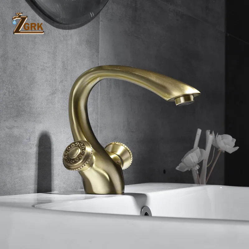 ZGRK Bathroom Tap Water Antique Bronze Finish Mixer Taps Crane Tap Luxury Bathroom Basin Faucet SLT134LSG
ZGRK Bathroom Tap Water Antique Bronze Finish Mixer Taps Crane Tap Luxury Bathroom Basin Faucet SLT134LSG