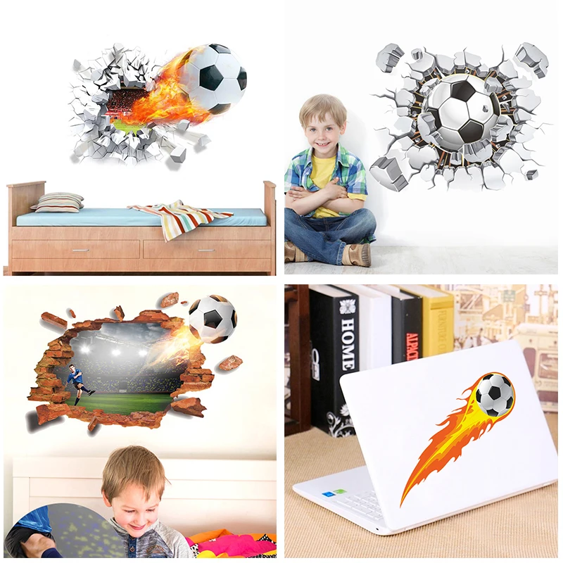 3d football soccer ball through wall stickers bedroom kids rooms home decor pvc wall decals diy posters art decorations
3d football soccer ball through wall stickers bedroom kids rooms home decor pvc wall decals diy posters art decorations