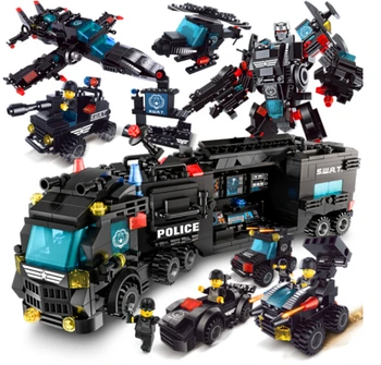675PCS Swart Corps City Police Enlightenment Military Building Blocks Compatible Educational Toys for chilren boy gifts
675PCS Swart Corps City Police Enlightenment Military Building Blocks Compatible Educational Toys for chilren boy gifts