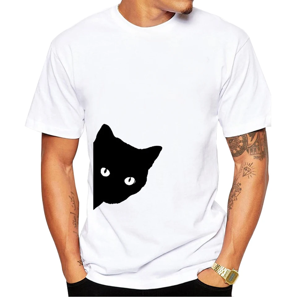 TEEHEART Naughty Black Cat Printed Men's Casual T-shirt Male Cute Cartoon Animal Tops Tee Novelty Tshirt pb665
TEEHEART Naughty Black Cat Printed Men's Casual T-shirt Male Cute Cartoon Animal Tops Tee Novelty Tshirt pb665