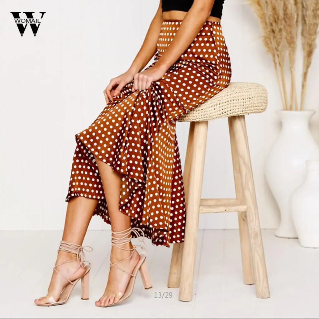 Womail Womens Polka Dot Elastic Waist Bodycon Stretch Ladies Pencil Ruffles Skirt Women Casual Summer Long Skirt Apr 8
Womail Womens Polka Dot Elastic Waist Bodycon Stretch Ladies Pencil Ruffles Skirt Women Casual Summer Long Skirt Apr 8