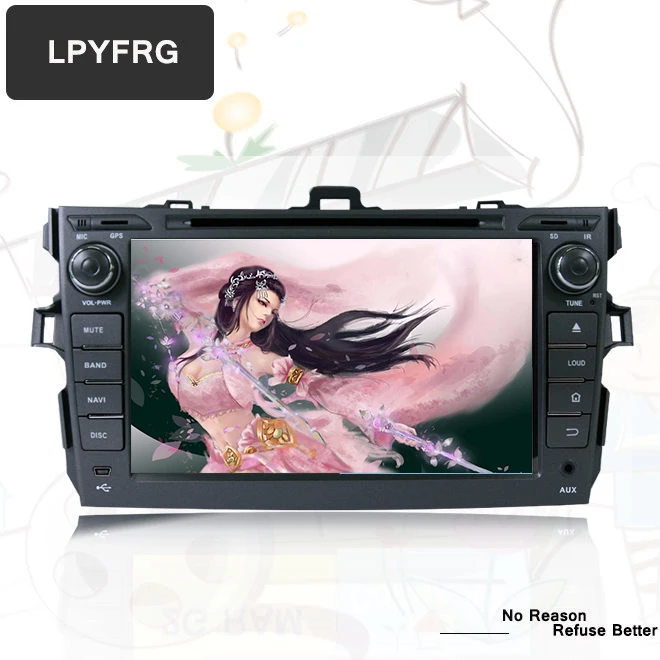 Android 10 0 In dash 2 din 1024*600 gps bluetooth Автомобильный dvd плеер для Toyota corolla 2007 2010 2011 Радио Navi