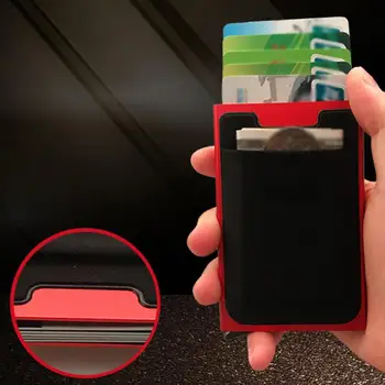 Aluminium Alloy Anti Rfid Blocking Bank Card Holder ID Bank Card Case Rfid Protection Metal Credit Card Holder
Aluminium Alloy Anti Rfid Blocking Bank Card Holder ID Bank Card Case Rfid Protection Metal Credit Card Holder