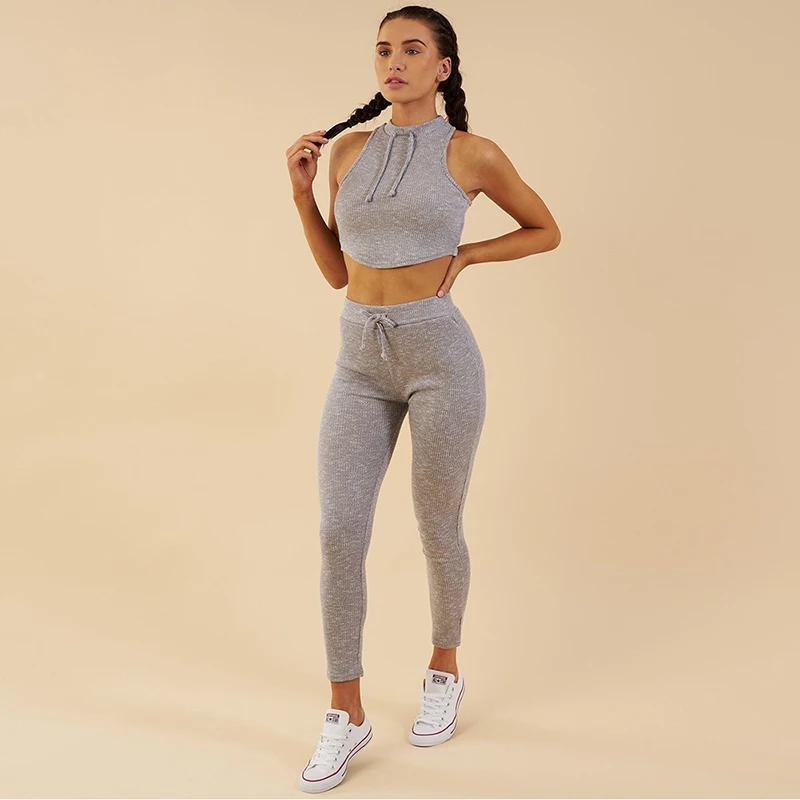2018 New Sportswear 2 Piece Top & Pants Running Sexy Workout Clothes For Women Gray Gym Set Clothing Yoga Suit
2018 New Sportswear 2 Piece Top & Pants Running Sexy Workout Clothes For Women Gray Gym Set Clothing Yoga Suit
