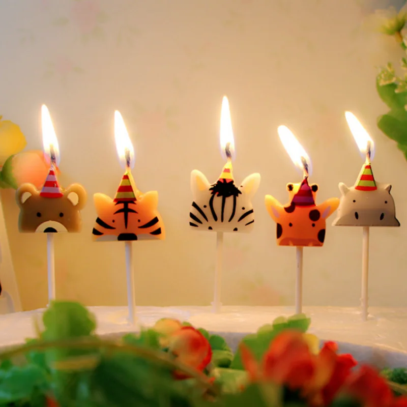 5pc/set Animal Candle Cake Topper Zoo Party Animal Birthday Candle For Kid Birthday Party Cake Candle Cake Decoration Supplies
5pc/set Animal Candle Cake Topper Zoo Party Animal Birthday Candle For Kid Birthday Party Cake Candle Cake Decoration Supplies