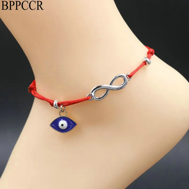 BPPCCR Lucky Infinity Blue Evil Eye Anklet For Women Handmade Red Thread Barefoot Anklet Bracelet Bohemian Cheville Jewelry Gift
BPPCCR Lucky Infinity Blue Evil Eye Anklet For Women Handmade Red Thread Barefoot Anklet Bracelet Bohemian Cheville Jewelry Gift