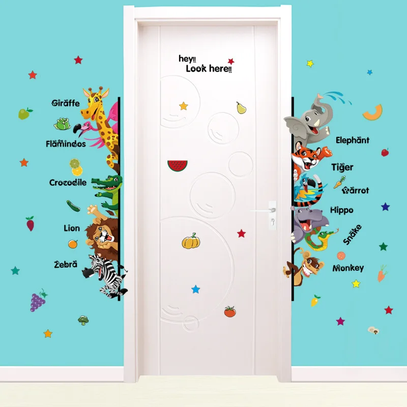 Colore Animal de Bande Dessinee Paradis PVC Stickers Muraux Vinyle Amovible Autocollants Pour Les Enfants Salle de Decoration de
Colore Animal de Bande Dessinee Paradis PVC Stickers Muraux Vinyle Amovible Autocollants Pour Les Enfants Salle de Decoration de
