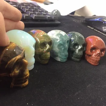 6pcs a lots Wholesale Unique 2 inch Crystal and Rough Stone Skull Carved gifts Healing Crafts
6pcs a lots Wholesale Unique 2 inch Crystal and Rough Stone Skull Carved gifts Healing Crafts