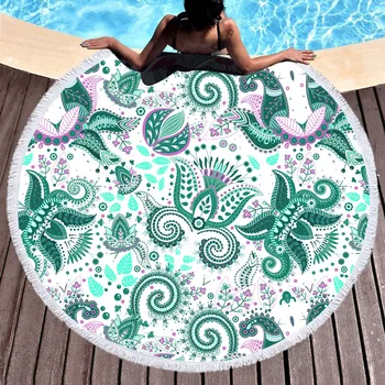 Thick Round Beach Towel Blanket Hawaiian Tropical Large Microfiber Terry Beach Roundie Palm Circle Picnic Carpet with Fringe
Thick Round Beach Towel Blanket Hawaiian Tropical Large Microfiber Terry Beach Roundie Palm Circle Picnic Carpet with Fringe
