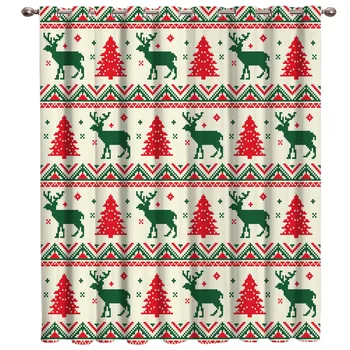 Christmas Elk Decoration Lace Cartoon Stripe Festival Window Treatments Curtains Valance Living Room Decor Outdoor Bedroom
Christmas Elk Decoration Lace Cartoon Stripe Festival Window Treatments Curtains Valance Living Room Decor Outdoor Bedroom