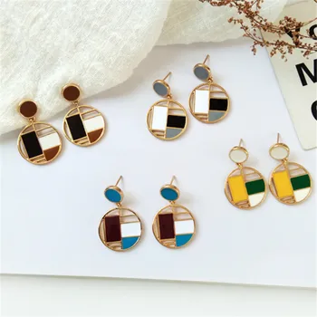 2018 Fashion stud earrings female joker geometric circular earrings fashion irregular rectangle color stud earrings female
2018 Fashion stud earrings female joker geometric circular earrings fashion irregular rectangle color stud earrings female